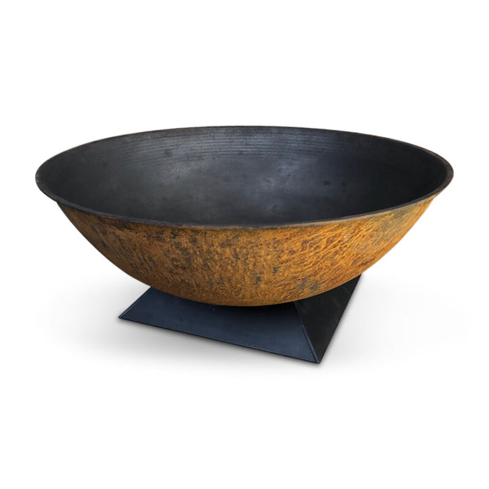 The Piazza 110 Cast Iron Fire Pit Rust (b)