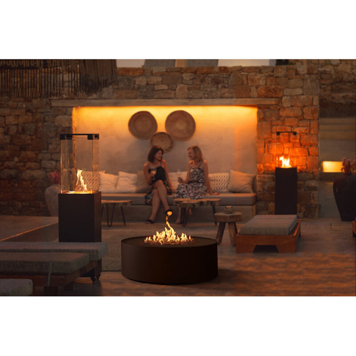 Galio Star Black Gas Fire Pit Automatic