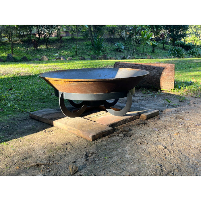 Da Vinci Low 900 Cast Iron Fire Pit + FREE Semi SS Grill