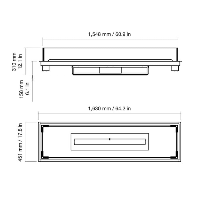 Linear 65 Fire Pit Kit