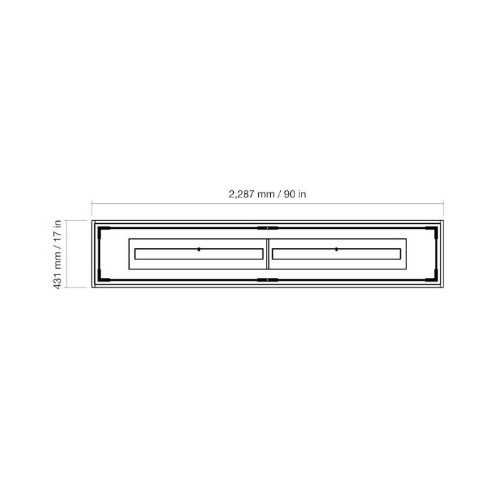 Linear 90 Fire Pit Kit