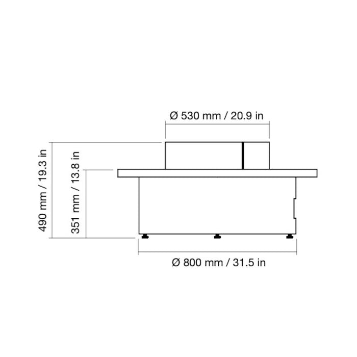 Mimosa 40 Ethanol Fire Table