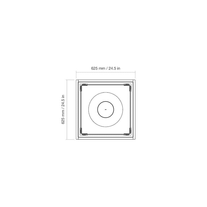 Square 22 Fire Pit Kit