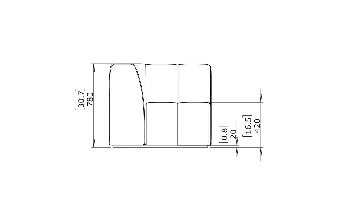 Connect C37 Modular Sofa