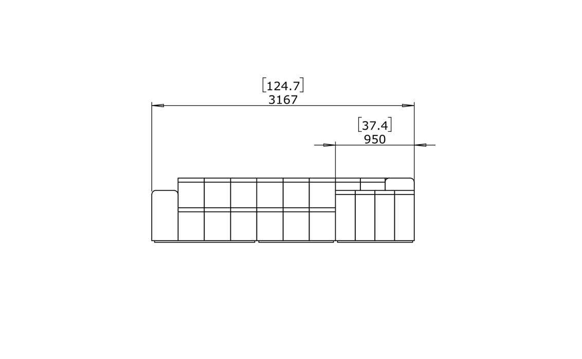 Connect Modular 5 L-Sectional