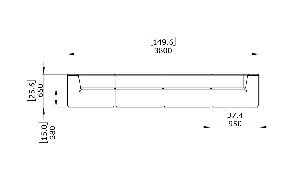 Relax Modular 4 Sofa