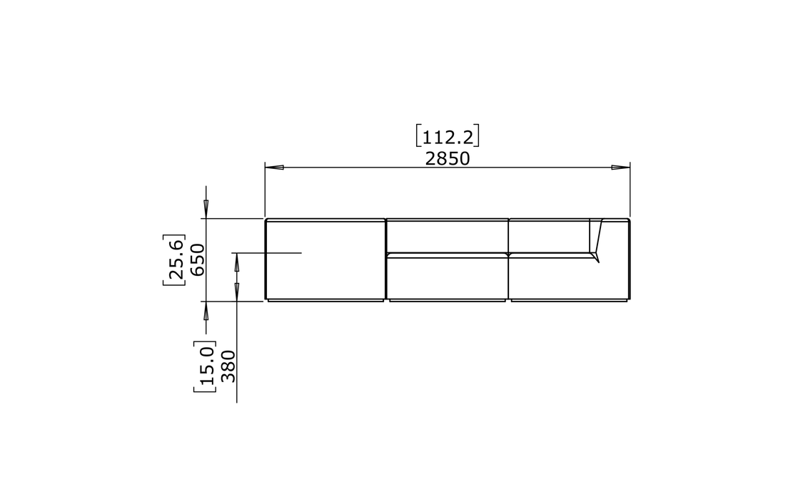 Relax Modular 5 L-Sectional