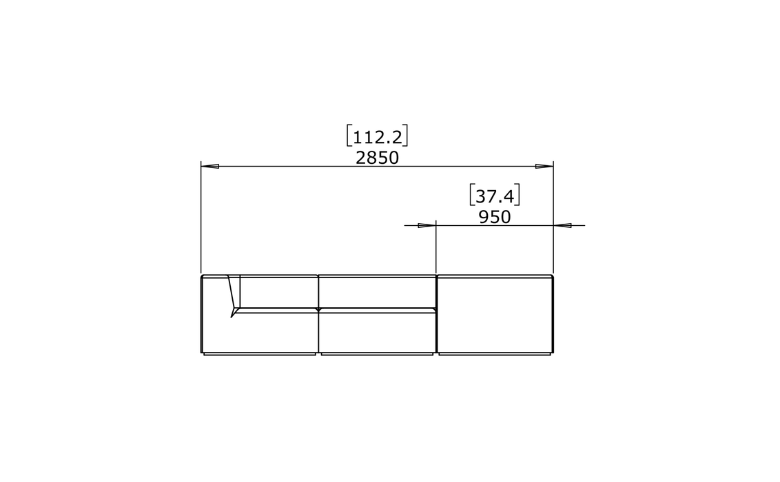 Relax Modular 5 L-Sectional