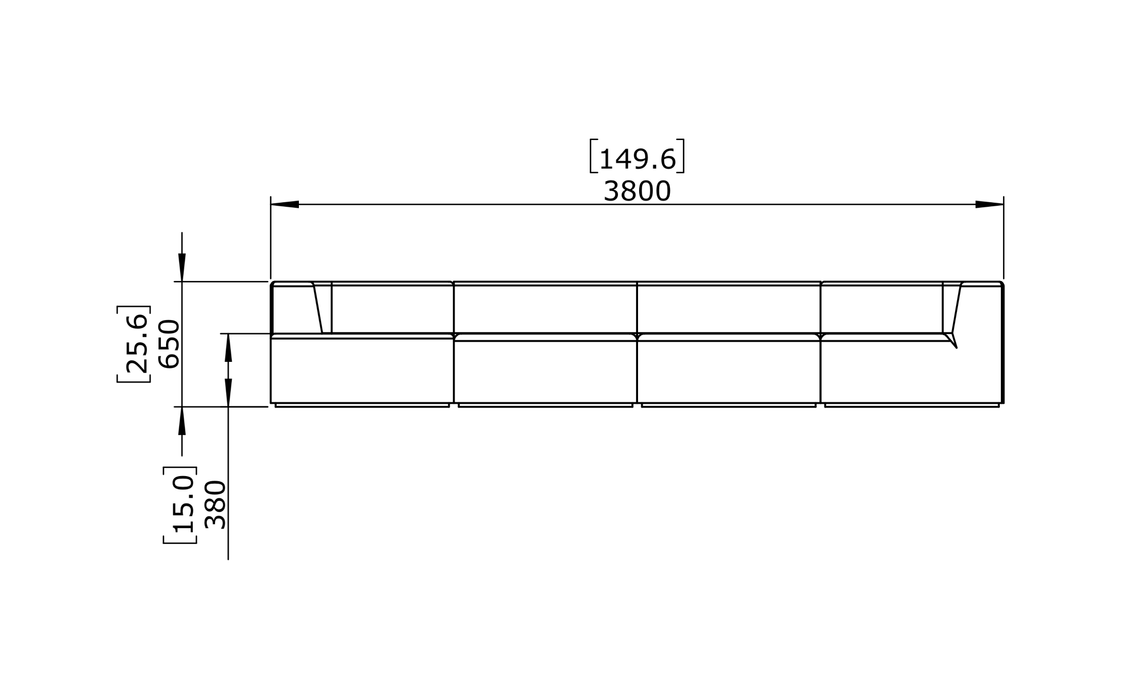 Relax Modular 5 Sofa Chaise