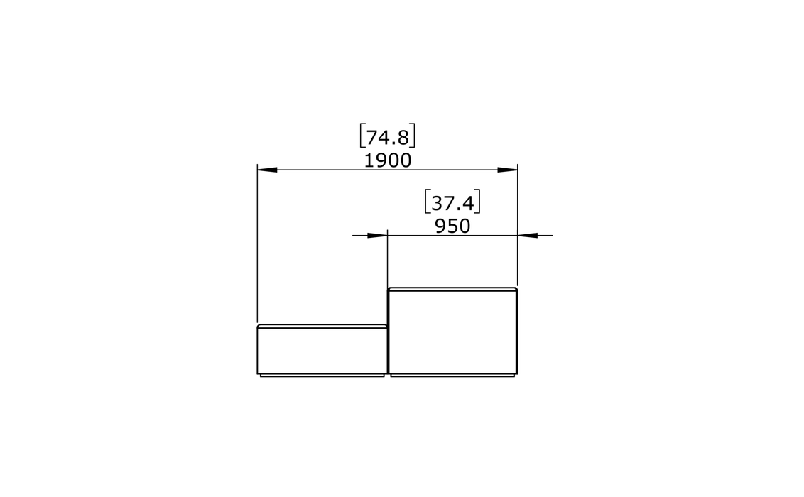 Relax Modular 5 Sofa Chaise