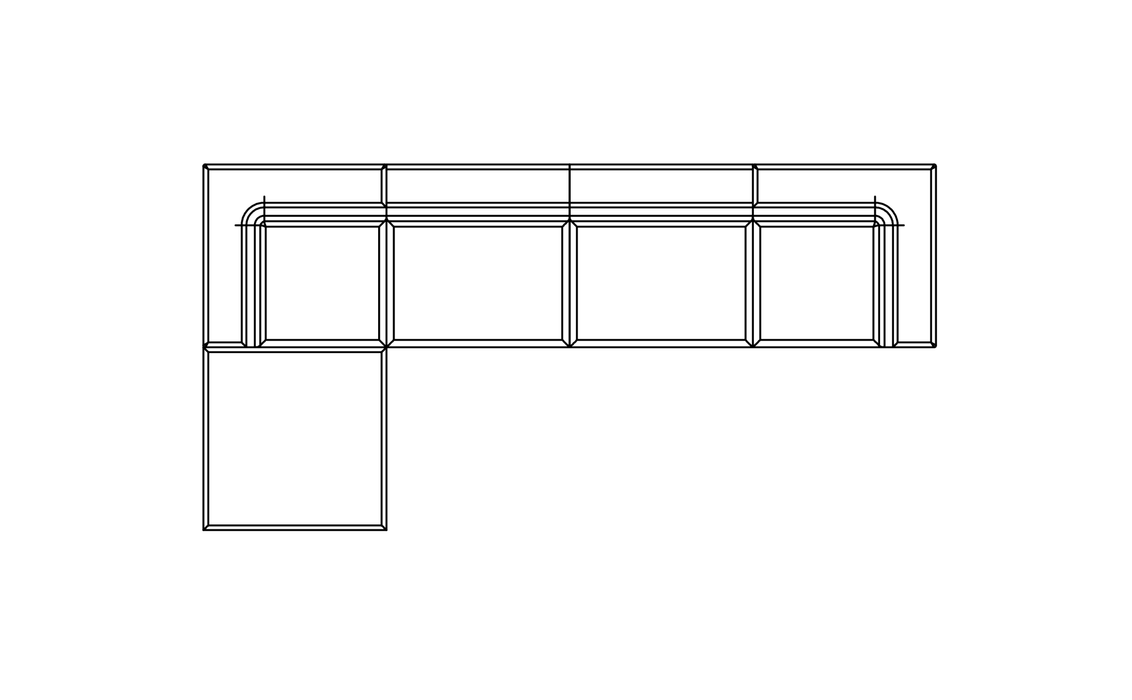 Relax Modular 5 Sofa Chaise