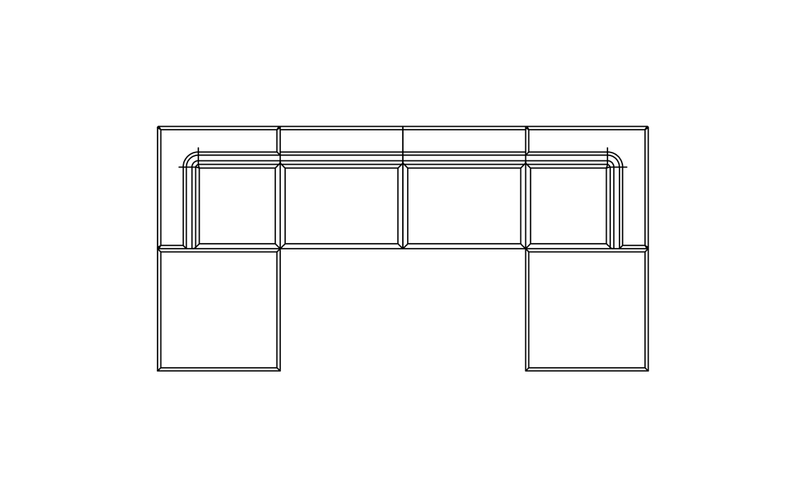 Relax Modular 6 U-Chaise Sectional