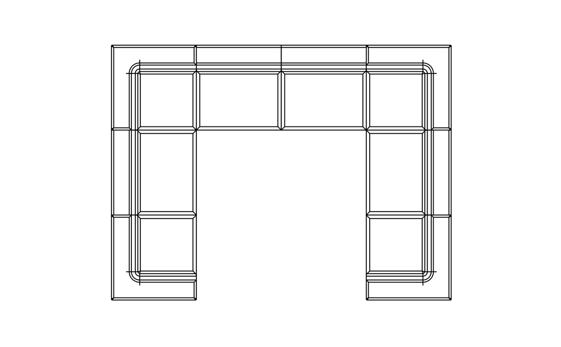 Relax Modular 8 U-Sofa Sectional