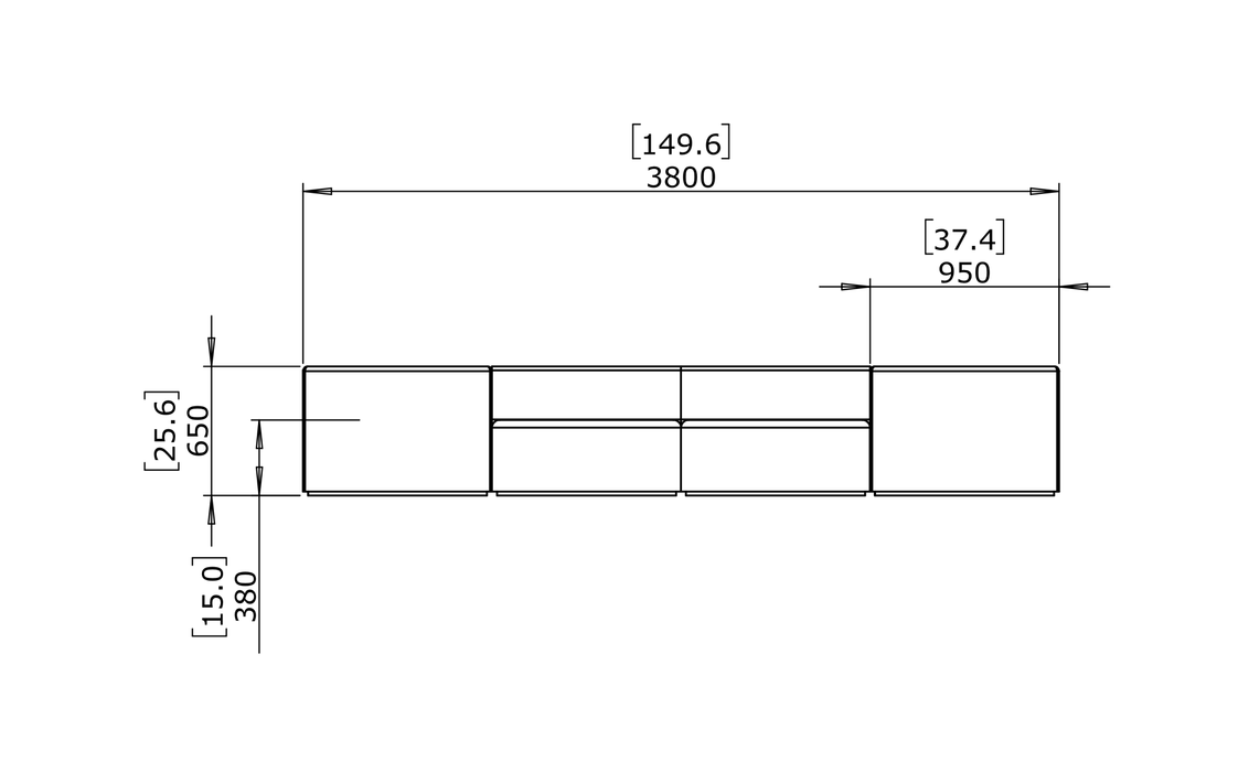 Relax Modular 8 U-Sofa Sectional