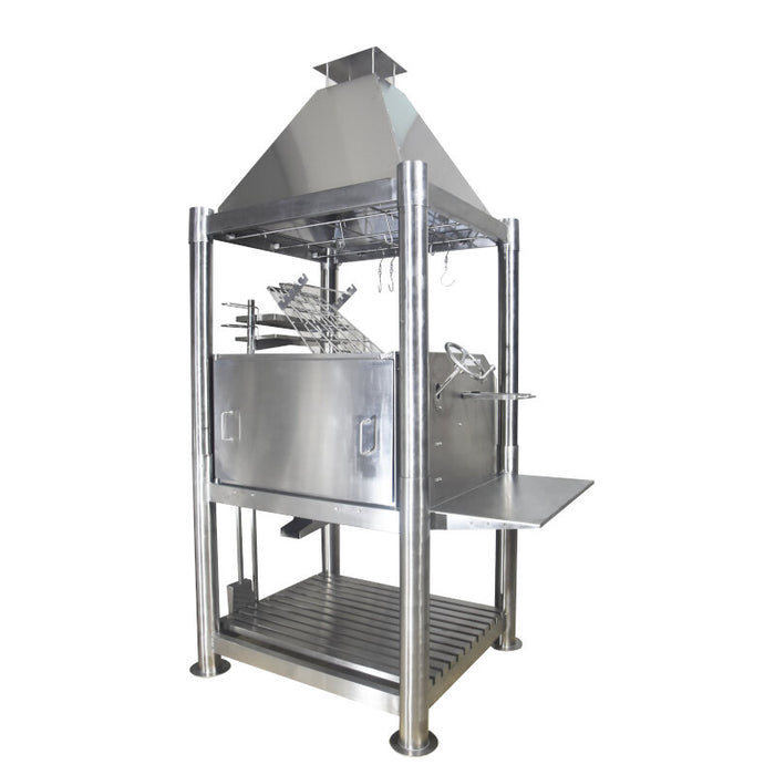 TAGWOOD BBQ Argentine Wood Fire & Charcoal Grill all Stainless Steel | BBQ02SS