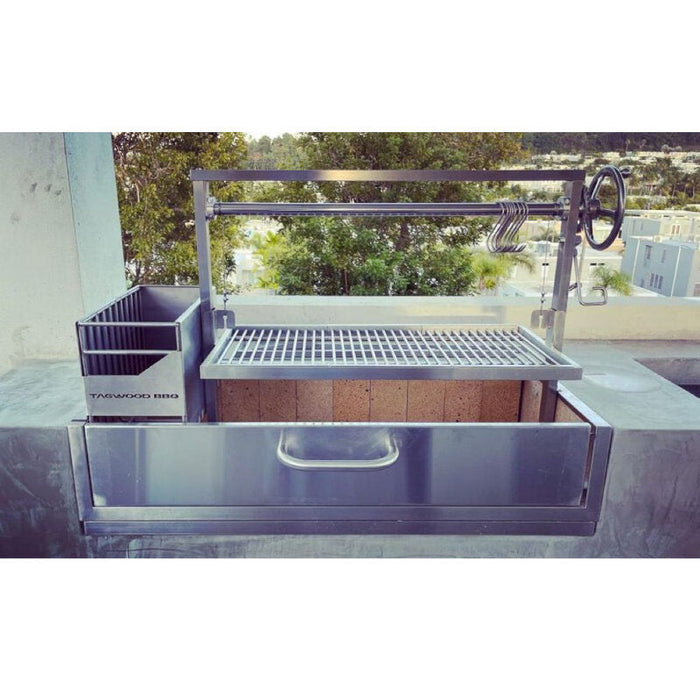 TAGWOOD BBQ Argentine Wood Fire & Charcoal Grill all Stainless Steel | BBQ05SS