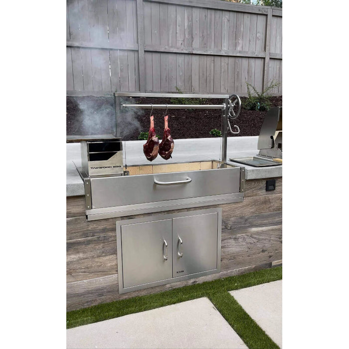 TAGWOOD BBQ Argentine Wood Fire & Charcoal Grill all Stainless Steel | BBQ05SS