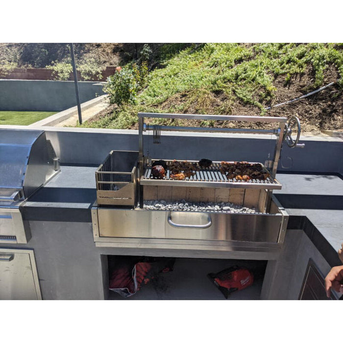 TAGWOOD BBQ Argentine Wood Fire & Charcoal Grill all Stainless Steel | BBQ05SS