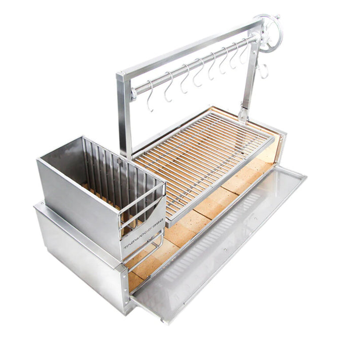 TAGWOOD BBQ Argentine Wood Fire & Charcoal Grill all Stainless Steel | BBQ05SS