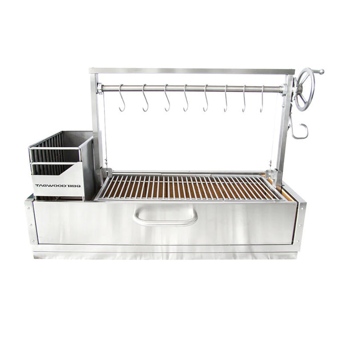 TAGWOOD BBQ Argentine Wood Fire & Charcoal Grill all Stainless Steel | BBQ05SS