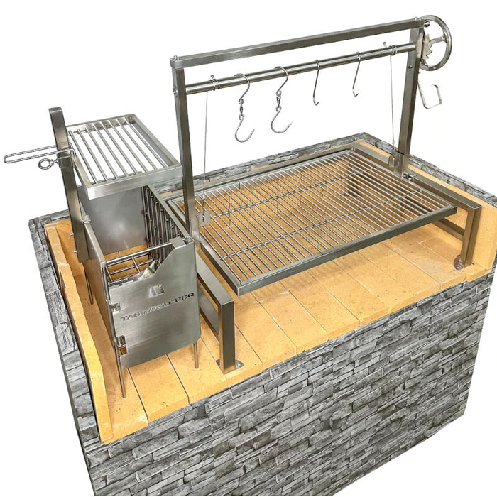 TAGWOOD BBQ Argentine Wood Fire & Charcoal Grill all Stainless Steel | BBQ09SS