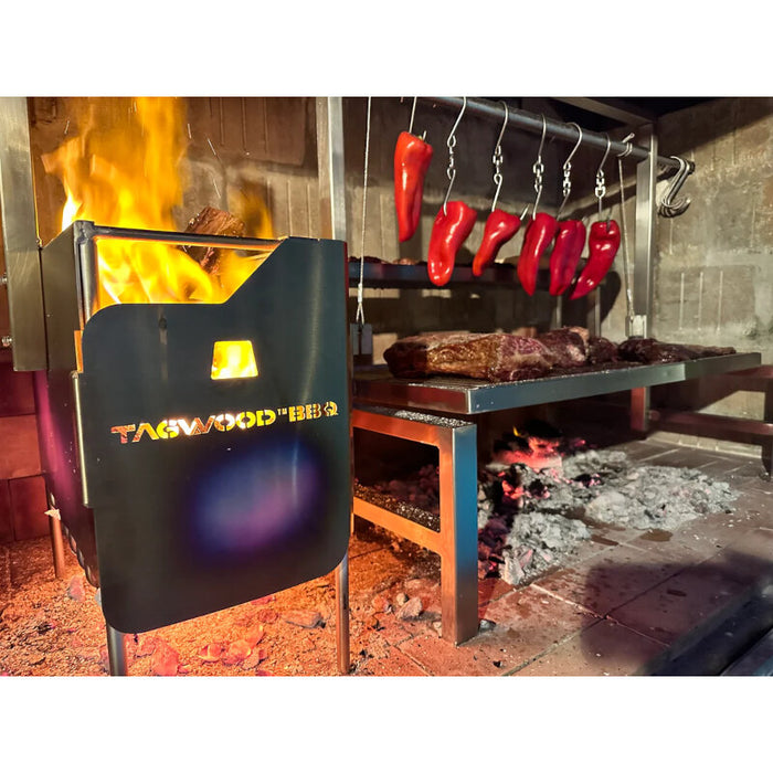 TAGWOOD BBQ Argentine Wood Fire & Charcoal Grill all Stainless Steel | BBQ09SS
