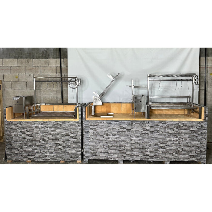 TAGWOOD BBQ Argentine Wood Fire & Charcoal Grill all Stainless Steel | BBQ09SS