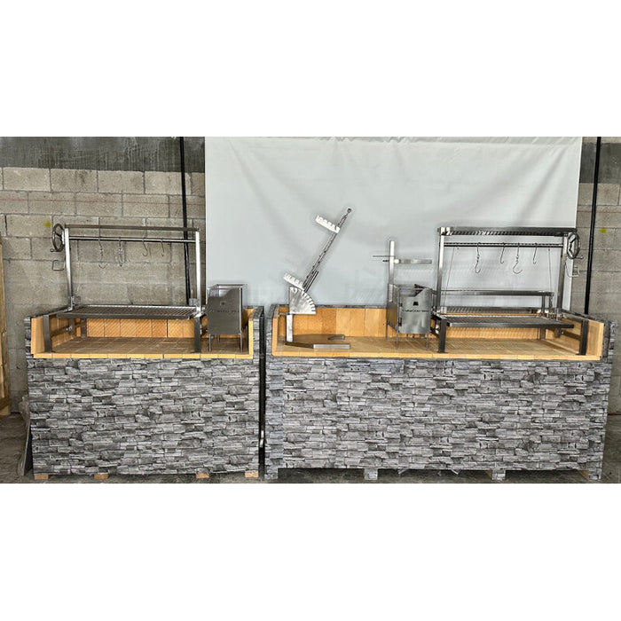 TAGWOOD BBQ Argentine Wood Fire & Charcoal Grill all Stainless Steel | BBQ09SS