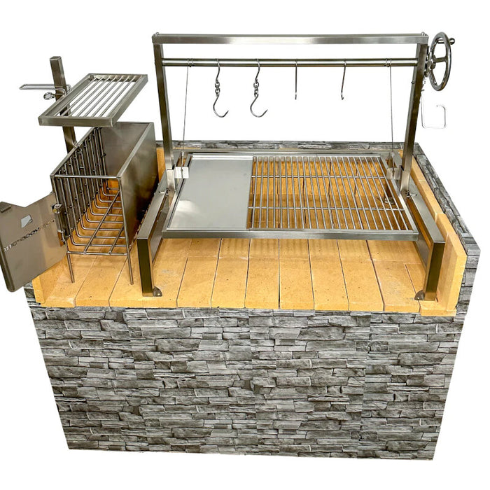 TAGWOOD BBQ Argentine Wood Fire & Charcoal Grill all Stainless Steel | BBQ09SS