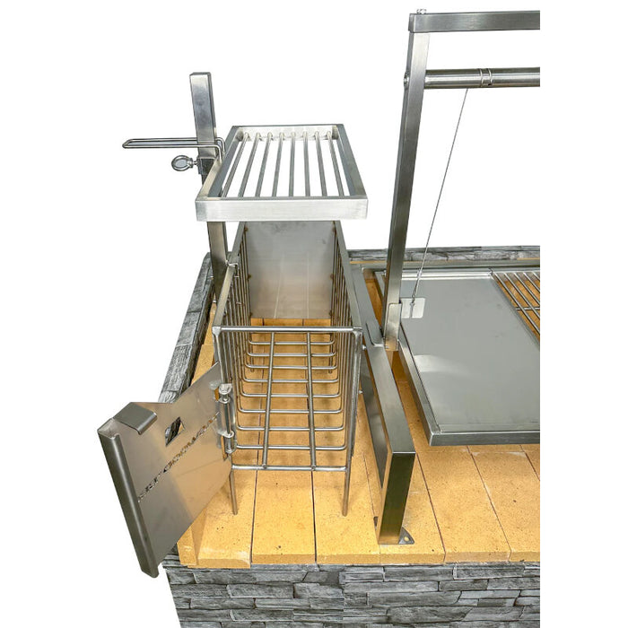 TAGWOOD BBQ Argentine Wood Fire & Charcoal Grill all Stainless Steel | BBQ09SS