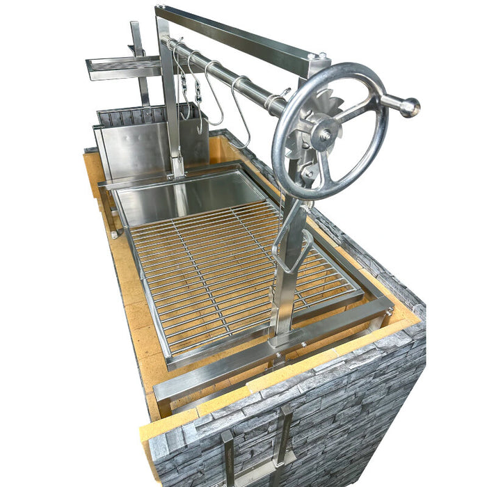 TAGWOOD BBQ Argentine Wood Fire & Charcoal Grill all Stainless Steel | BBQ09SS