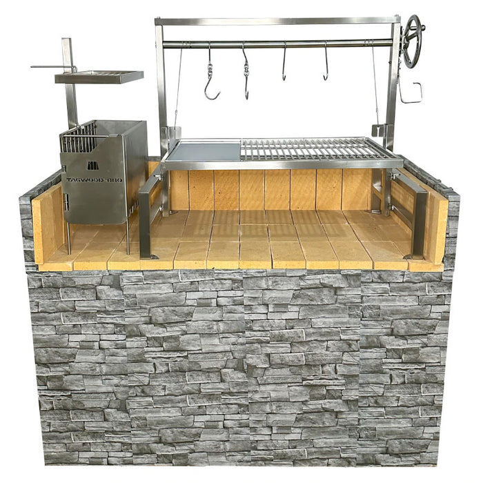 TAGWOOD BBQ Argentine Wood Fire & Charcoal Grill all Stainless Steel | BBQ09SS