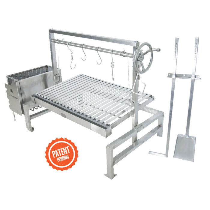 TAGWOOD BBQ Argentine Wood Fire & Charcoal Grill all Stainless Steel | BBQ09SS