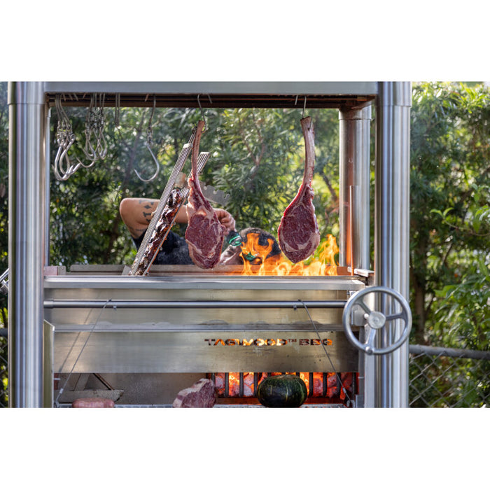TAGWOOD BBQ Argentine Wood Fire & Charcoal Grill all Stainless Steel | BBQ02SS
