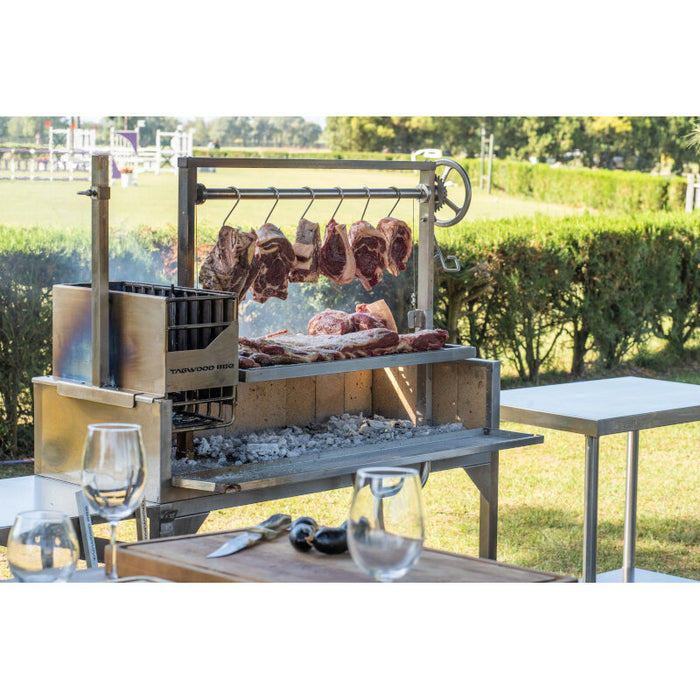 TAGWOOD BBQ Argentine Wood Fire & Charcoal Grill all Stainless Steel | BBQ03SS
