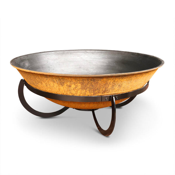 Da Vinci 90 Cast Iron Fire Pit Rust + FREE Stainless Steel Poker