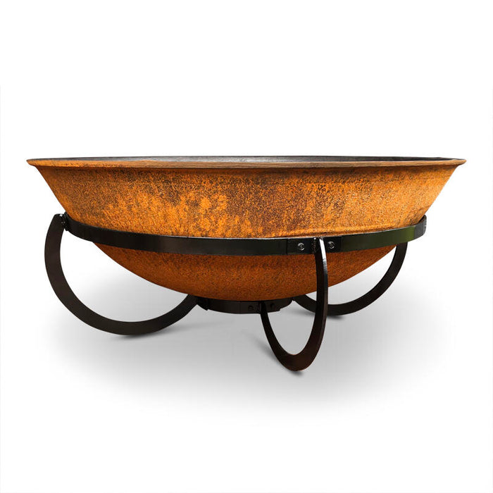 Da Vinci 90 Cast Iron Fire Pit Rust + FREE Ember Screen