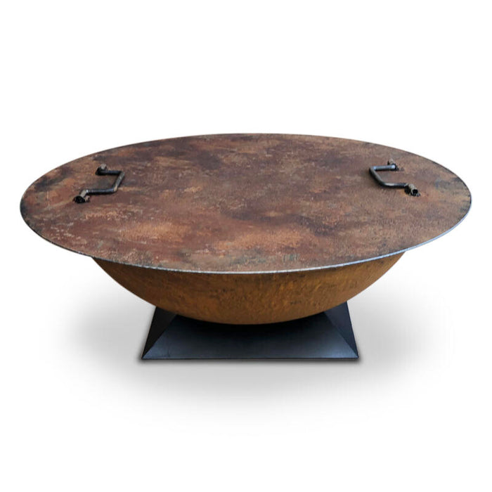 The Piazza 90 Cast Iron Fire Pit Rust