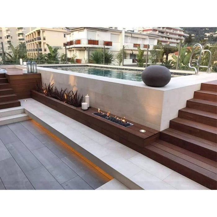Galio Gas Fire Pit Insert Linear 2000 Automatic