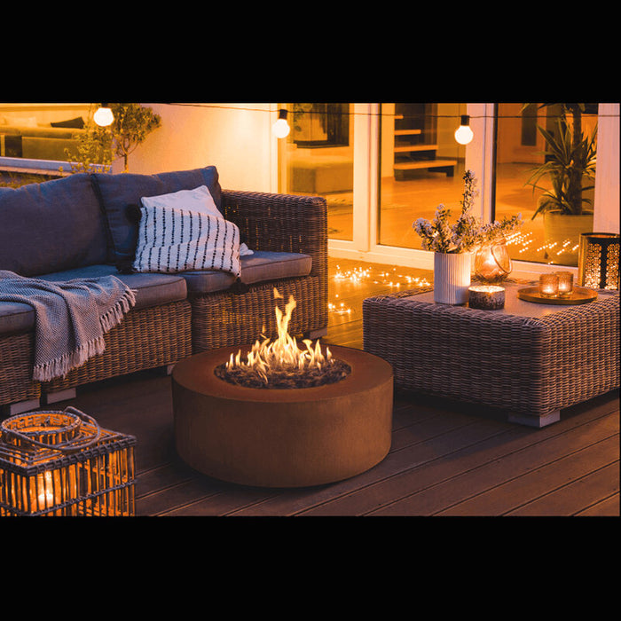 Galio Star Corten Gas Fire Pit Automatic