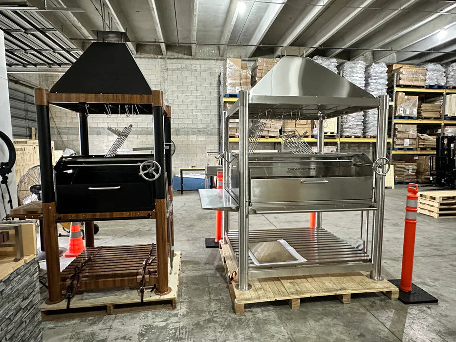 Tagwood BBQ XL Argentine Wood Fire & Charcoal Grill all Stainless Steel | BBQ22SS