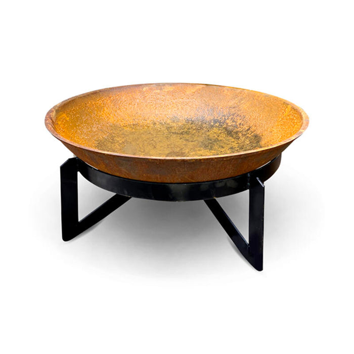Cubist Low 800 Cast Iron Fire Pit + FREE Semi SS Grill