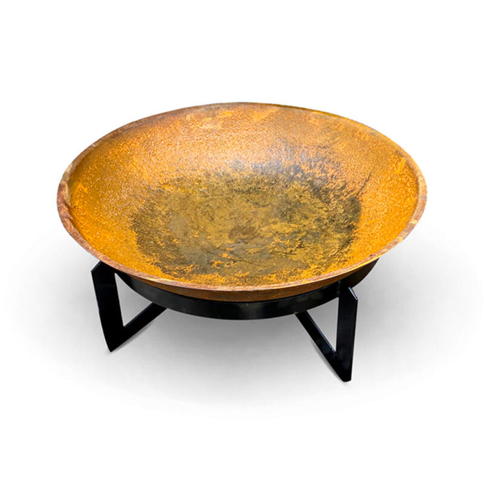 Cubist Low 800 Cast Iron Fire Pit + FREE Semi SS Grill