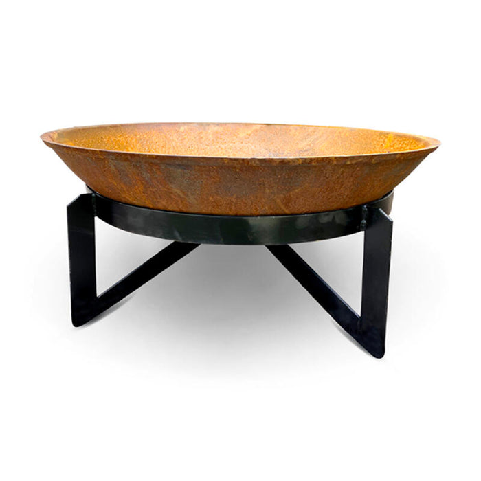 Cubist Low 800 Cast Iron Fire Pit + FREE Semi SS Grill