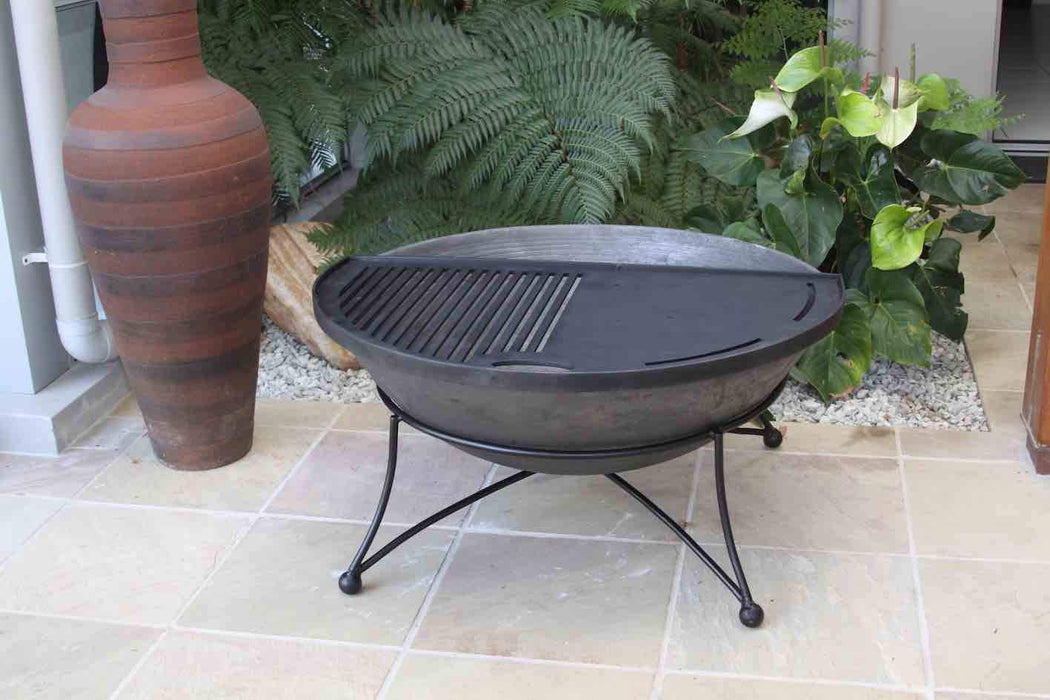 Art Deco 75 Cast Iron Fire Pit + FREE Stainless Steel Poker