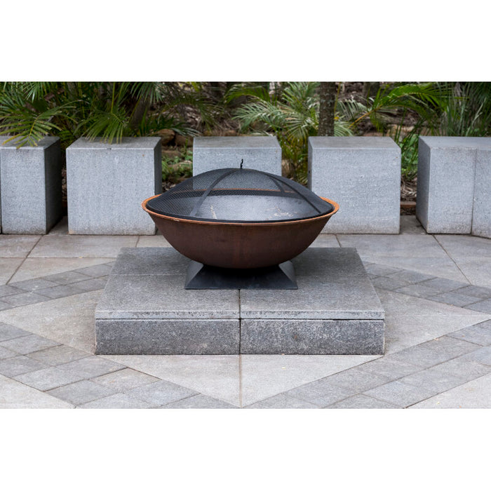 Piazza Cast Iron Fire Pit 75cm & Ember Screen Bundle