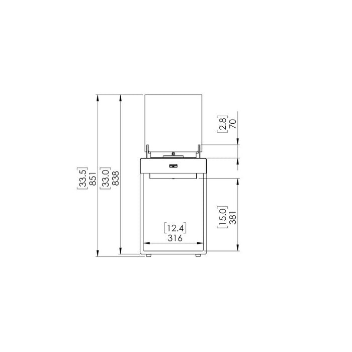 Pop 3T Designer Fireplace