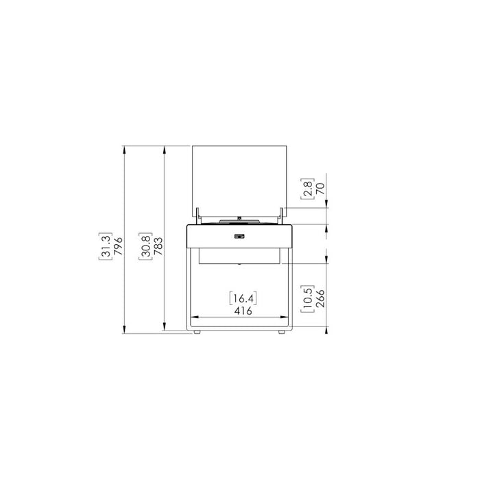 Pop 8L Designer Fireplace