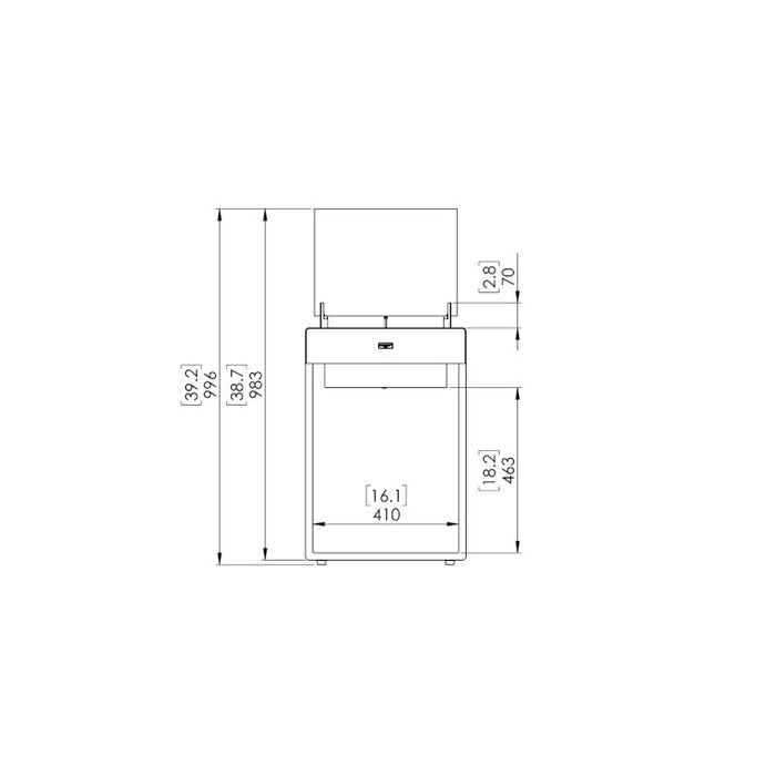 Pop 8T Designer Fireplace