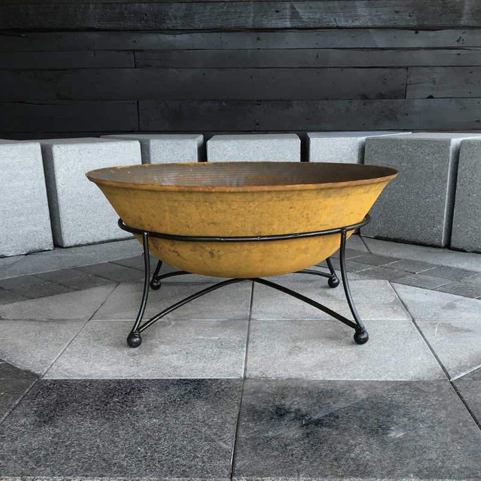 Art Deco 90 Cast Iron Fire Pit + FREE Ember Screen